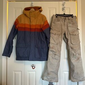 Burton snowboard jacket and pants